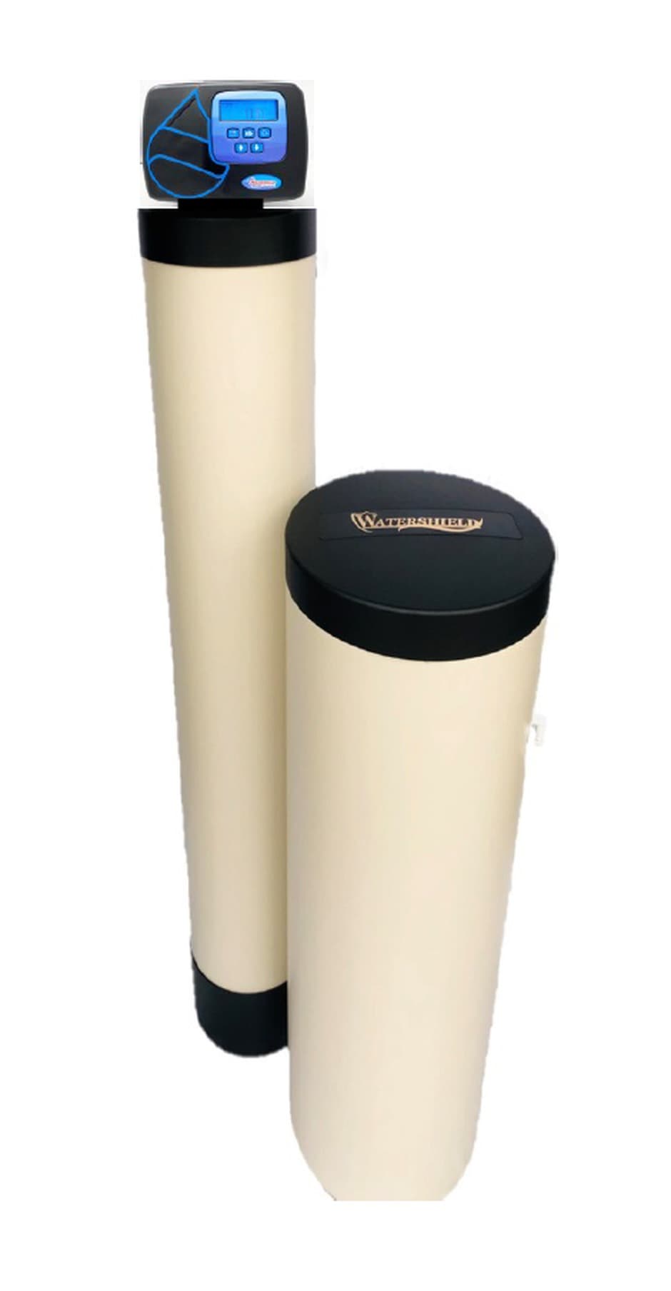 Watershield Drop water softener with digital backlit control head